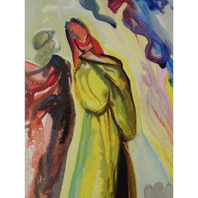 Salvador Dali, Appearance of the Ancestor, Woodcut For Sale - Image 4 of 6