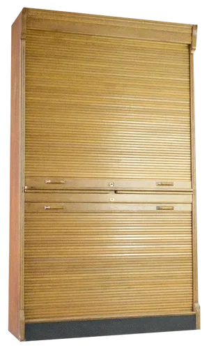 Tambour Fronted Bookcase from Soennecken, 1920s