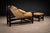“Jangada” Lounge Chair with Ottoman in Hardwood & Leather, Jean Gillon, 1970s – Lot 213 For Sale - Image 10 of 16