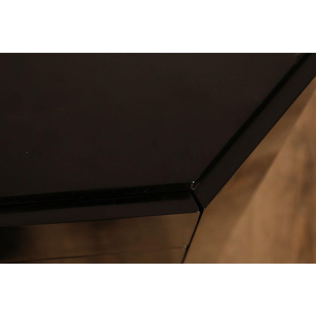 Maitland Smith Black Lacquered Octagonal Jewelry or Lingerie Chest Chest For Sale - Image 10 of 18
