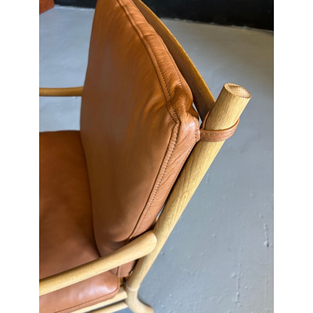 Mid-Century Modern Ole Wanscher Colonial Chair for Carl Hansen For Sale - Image 3 of 12