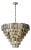 Aloadecor 12-Light Dimmable 7-Tier Smoked Crystal Chandelier Large Modern Luxury Pendant Light With Polished Nickel Finish and Stainless Steel Accents For Sale