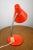 Adjustable Desk Lamp in Orange Painted Metal and Chrome-Plated Spiral Arm, 1970s For Sale - Image 6 of 12