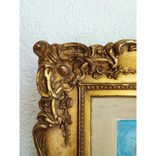 Adrien Holy, Scène de marché, 1955, Oil on Cardboard For Sale - Image 7 of 10