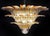Palmette Ceiling Light with 104 Clear and Amber Glasses, 1980s For Sale - Image 16 of 18