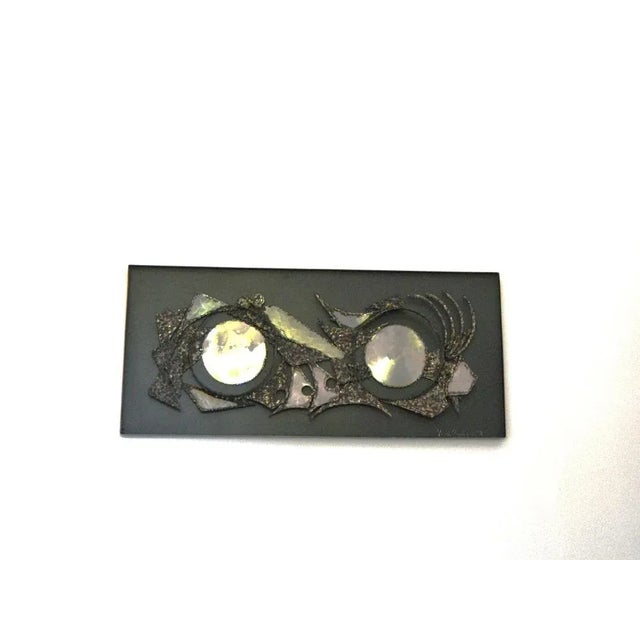 1970s Metal Wall Plaque by Knud Rasmussen, 1978 For Sale - Image 5 of 6