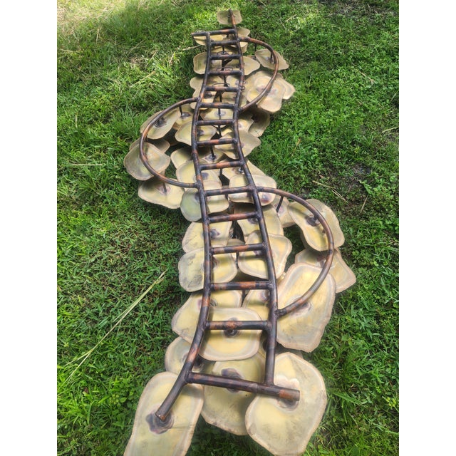 Rare Monumental 1976 Layman Jones Signed Mid-Century Brutalist Wall Sculpture- A Staggering 92" For Sale - Image 9 of 18