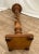 Vintage Plant Stand Tall Table Barley Twist Pedestal Column Round Top Walnut For Sale - Image 9 of 9