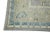 Modern Early 21st Century Gray & Green Floral Design Handwoven Wool Turkish Oushak Rug 8' X 9'6" For Sale - Image 3 of 8