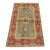 Kazak Rug 3’4” X 5’2” Green Wool Tribal Hand-Knotted Oriental Carpet For Sale