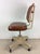 1960s Mid Century Industrial Office Chair With Vintage Upholstery and Wheeled Base For Sale - Image 5 of 12