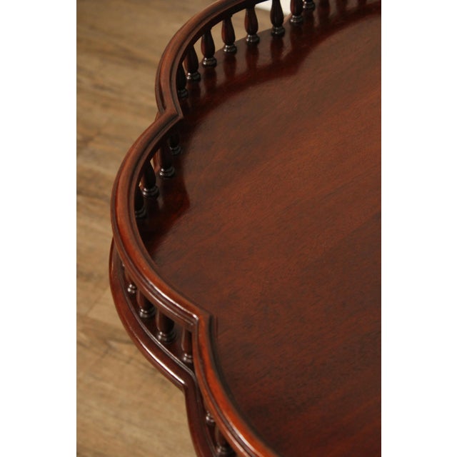 Wellington Hall Carved Mahogany Tea Table For Sale In Philadelphia - Image 6 of 12