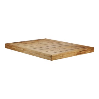 Modern Solid Wood Low Platform King Bed For Sale