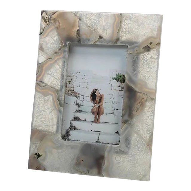 Preto Agate 4'x6" Photo Frame For Sale