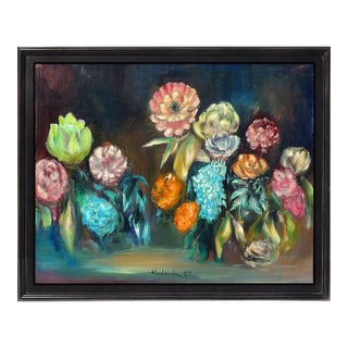 Mid 20th Century Blossoms of Color, Robert Kulicke For Sale