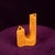 Space Age Sculptural Amber Ceramic Vase, Italy, 1970 For Sale - Image 11 of 18