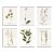 Reproduction Antique Botanical Print Set of 6 With Pink Flowers - 16 X 20" For Sale