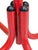 Vintage Memphis Style Red Metal Coat Rack | Postmodern Freestanding Hall Tree For Sale - Image 9 of 16