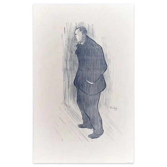 Mévisto - From Le Café Concert is an original print, realized in 1893 by Henri-Gabriel Ibels. Black and white lithograph...
