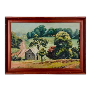 Mid-Century California Landscape Painting, 1951