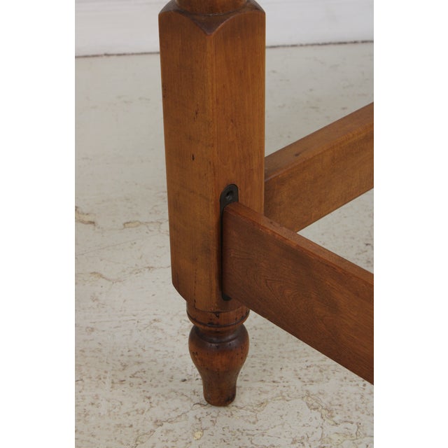 Stickley Cherry Full Size Cannonball Poster Bed For Sale - Image 11 of 15