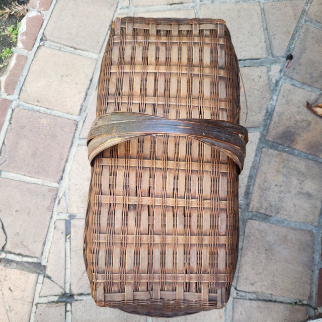 1930s Early 20th Century Shopping Basket For Sale - Image 5 of 5