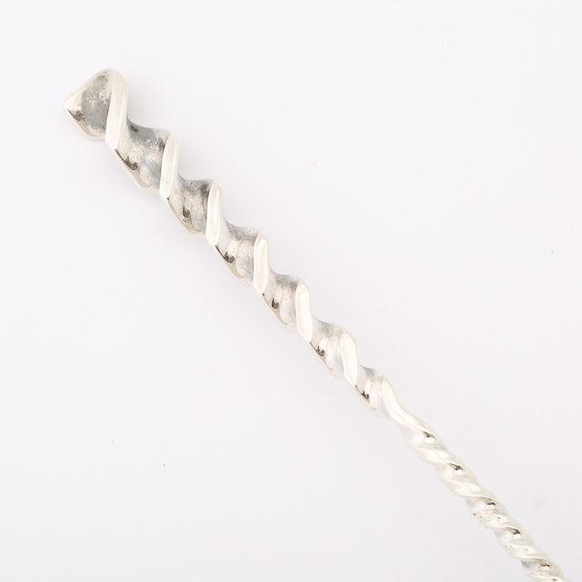 Late 19th Century Arts & Crafts Movement Sterling Serving Spoon Signed Whiting Manufacturing For Sale - Image 5 of 9