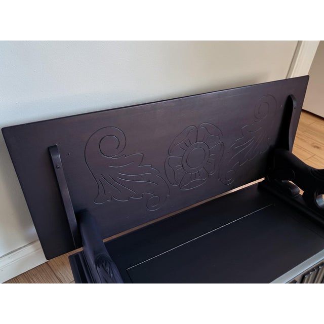 Monk's Hall Bench, 1930 For Sale - Image 9 of 18