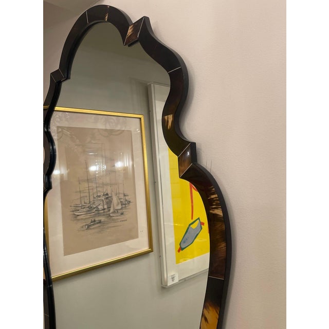Modern Karl Springer Chippendale-Style Horn Wall Mirror. u.s.a. Late 20th Century. For Sale - Image 3 of 11