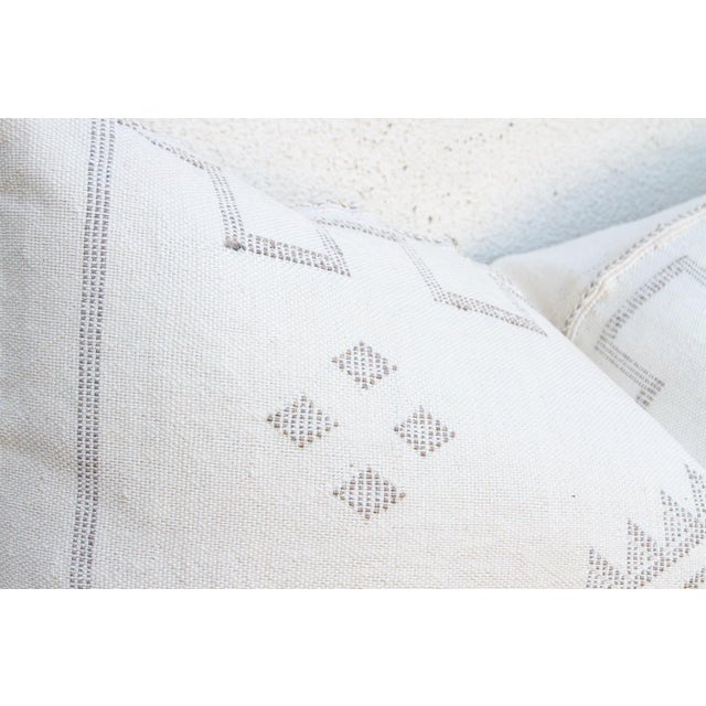 Frost Tail Oversized Lumbar Moroccan Pillow For Sale - Image 4 of 9