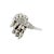 Early 21st Century Diamond 18k White Gold Cluster Cocktail RIng, Size 8 For Sale - Image 5 of 6