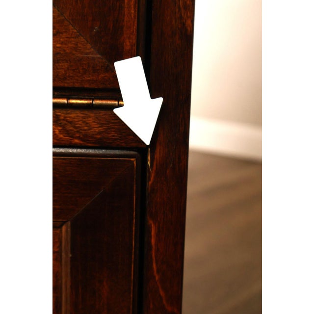 Bernhardt Bernhardt Pair Of Asian Campaign Style Linen Cabinets For Sale - Image 4 of 18