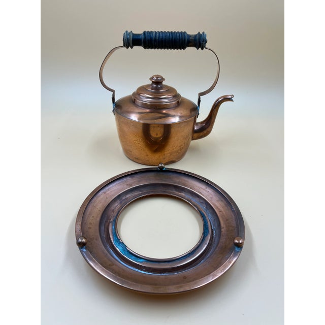 Rustic European Antique European Copper Kettle For Sale - Image 3 of 13
