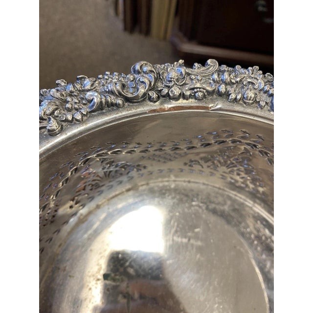 Antique English Sheffield Sterling Silver Mounted Champagne Wine Bottle Coaster For Sale - Image 9 of 13