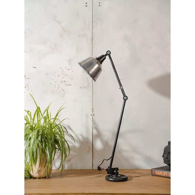 Bauhaus 1950s R1 Black Desk Light from Midgard, 1950s For Sale - Image 13 of 15