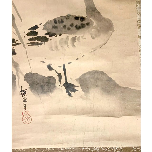 Japanese Ink Hanging Scrolls Kano Tanyu - Pair For Sale - Image 4 of 13