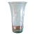 1960s 14" Large Italian Empoli (Attr.) Center Vase Clear Starburst For Sale