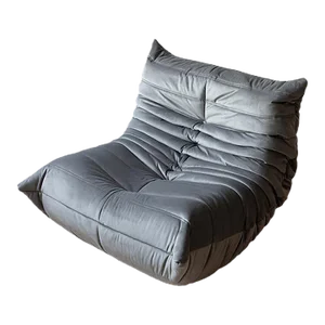 French Velvet Lounge Chair by Michel Ducaroy for Ligne Roset, 1970s