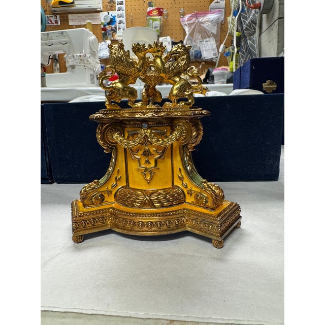Rare Fabergé Imperial Danish Jubilee Egg Reproduction With Original Box & Papers For Sale - Image 13 of 14