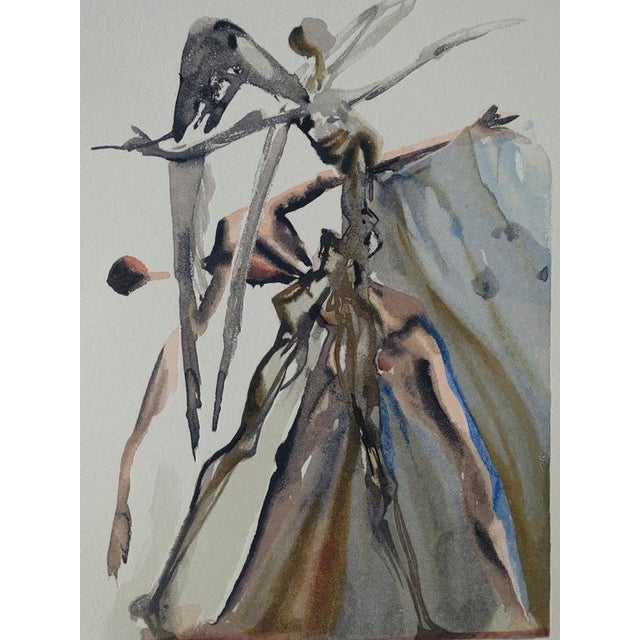 Salvador dali (1904-1989) purgatory 4: the negligent color woodcut unsigned on bfk rives vellum 26 x 33 cm (c. 10 x 13...