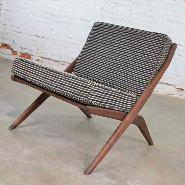 Mid 20th Century Mid 20th Century Scandinavian Modern Scissor Lounge Chair by Folke Ohlsson for Dux For Sale - Image 5 of 12