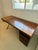 Mid-Century Modern Bill Sofield Baton Desk McGuire For Sale - Image 3 of 11