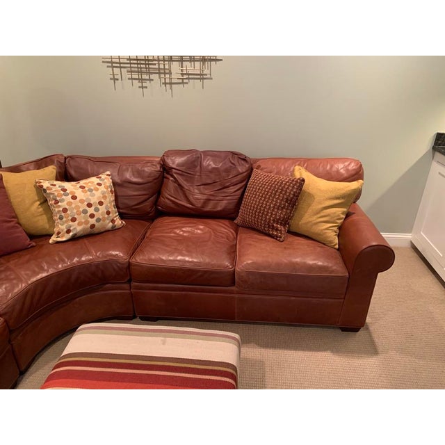 Stickley Series 200 Leather Sectional Sofa Chairish