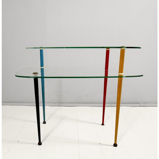 Arlecchino Side Table by Edoardo Paoli for Vitrex, 1950s For Sale - Image 17 of 18