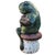 Boho Chic Anthropomorphic Frog Playing Guitar Mushroom Cement Sculpture Yard Art Statue For Sale - Image 3 of 18