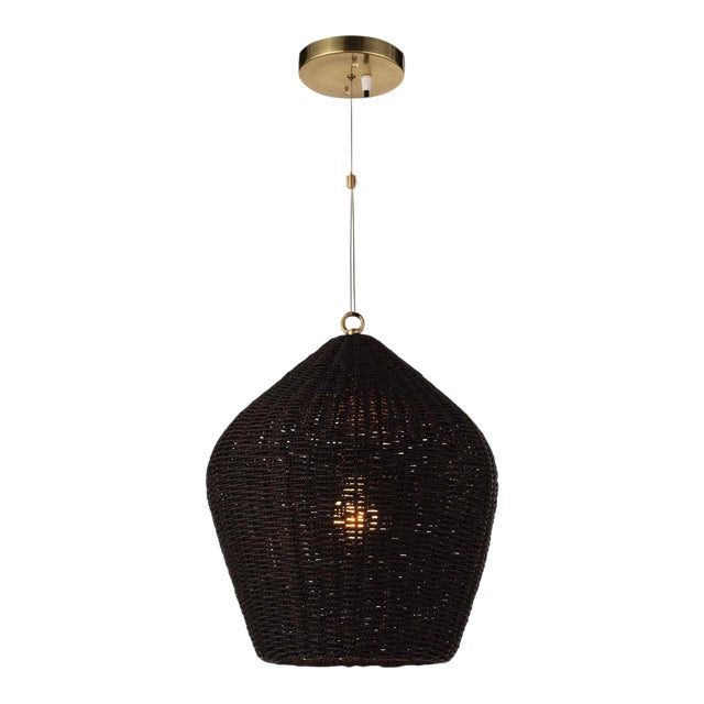 Regina Andrew Georgian Pendant in Black For Sale