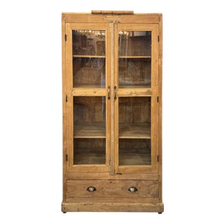 Vintage Salvaged Wood Cabinet For Sale