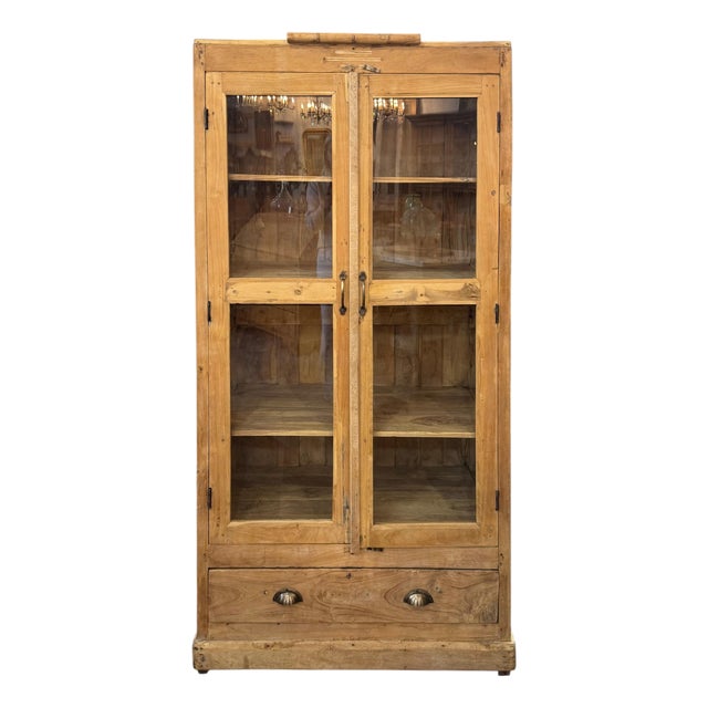 Vintage Salvaged Wood Cabinet For Sale
