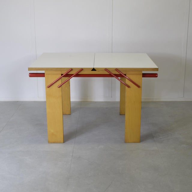 Ivory Pallucco Opening Table by Laura De Lorenzo and Stefano Stefani, 1980s For Sale - Image 8 of 9