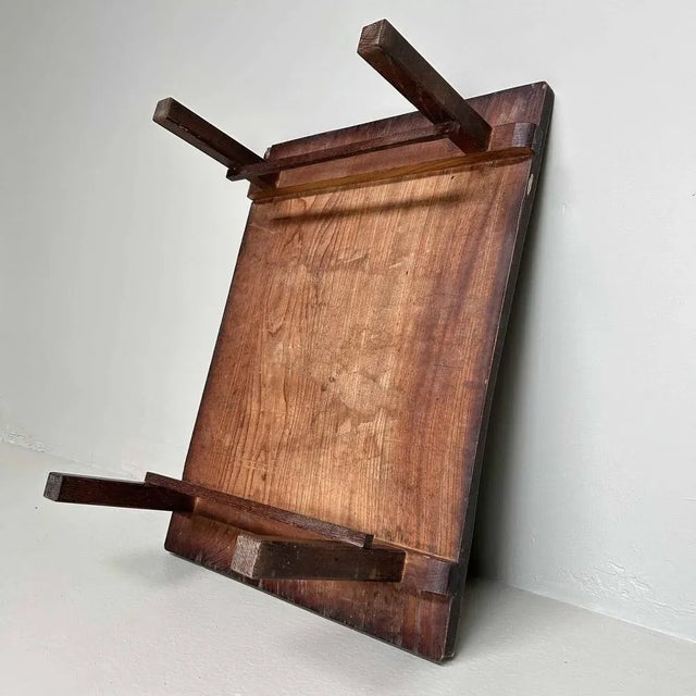 Taishō Period Minimalist Low Wooden Table, Japan, 1920s For Sale - Image 11 of 12